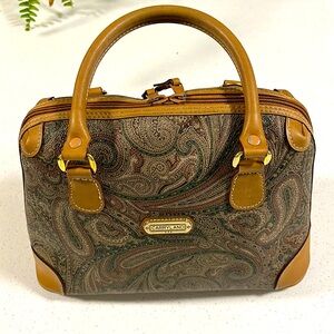 Satchel Paisley Bag by CarryLand. Vintage from the 80’s.pre-loved good condition